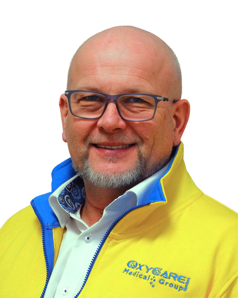 Porträt von Thomas Aigenstuhler, Medizinprodukteberater der OxyCare Medical Group in Österreich und Salzburg
